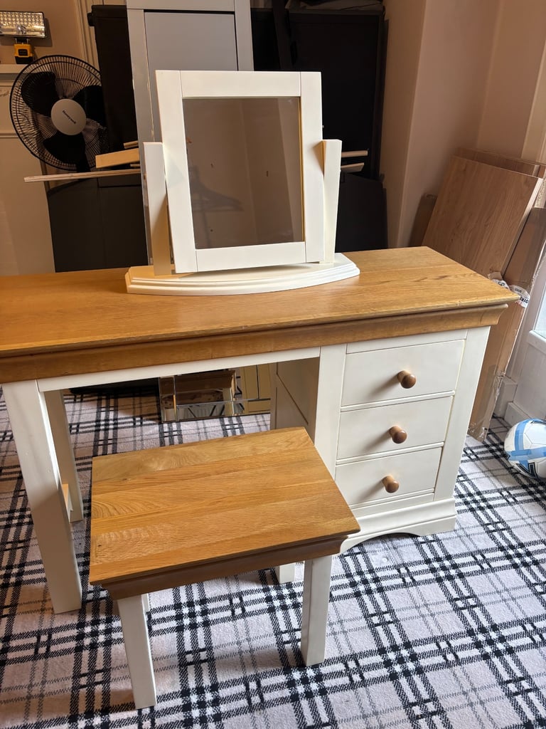 Oak Furniture Land Dressing Table or Desk 