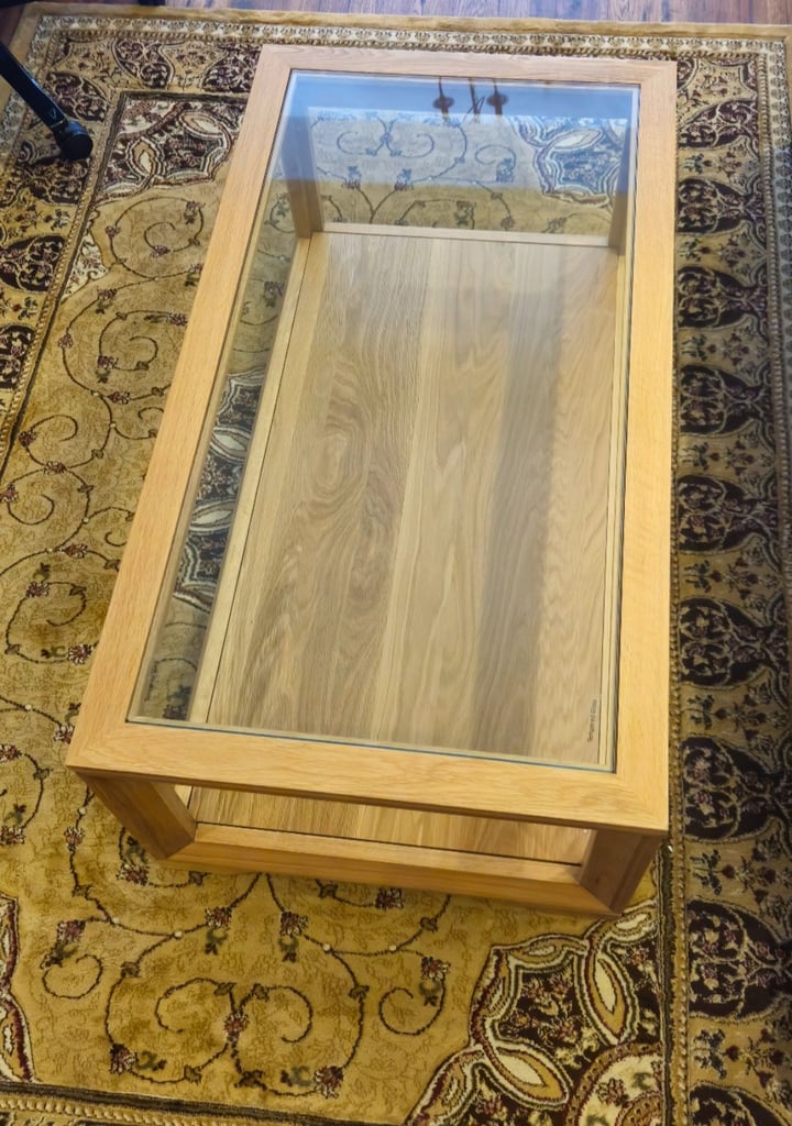 BEVEL Natural Solid Oak Coffee Table