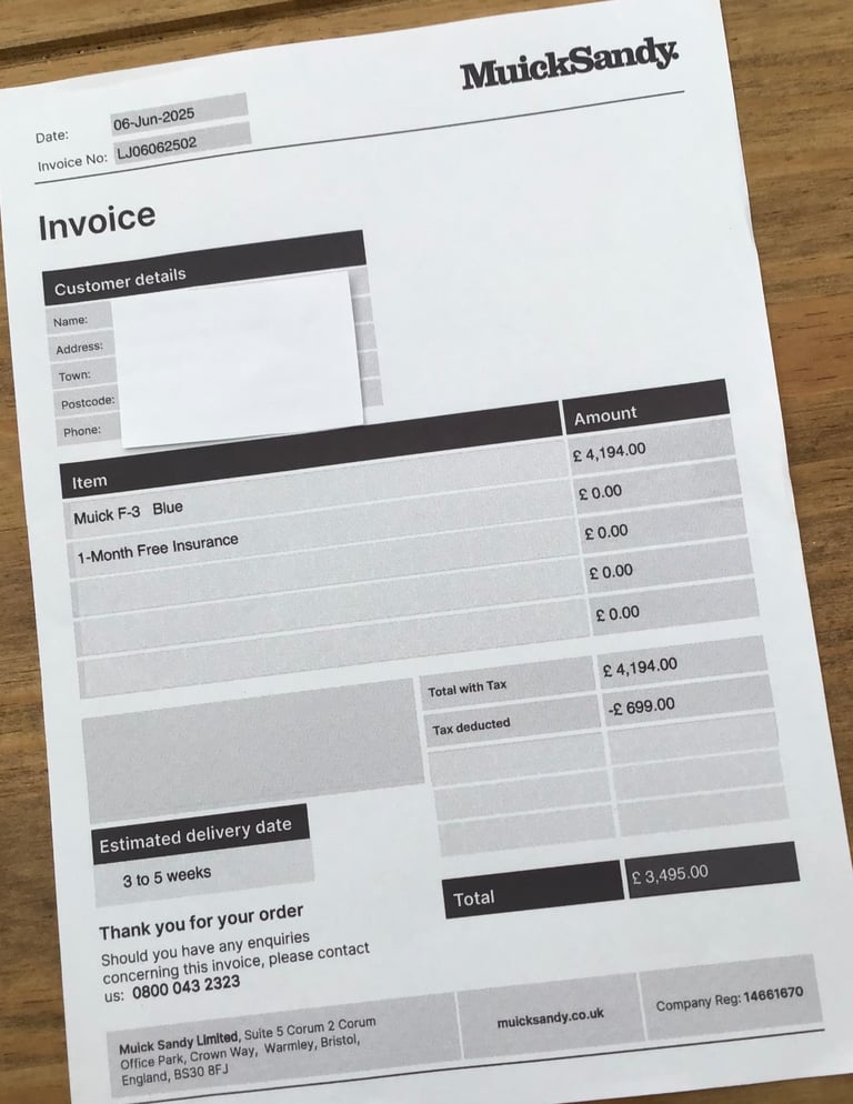 MuickSandy Mobility Scooter.