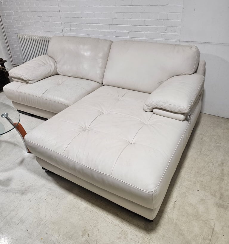 Leather corner sofa