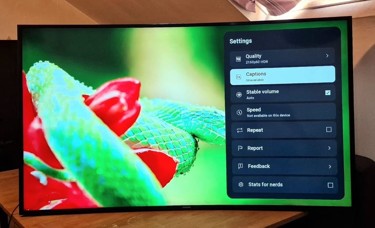 Samsung SMART tv 55 inch Fully Working order NO STAND