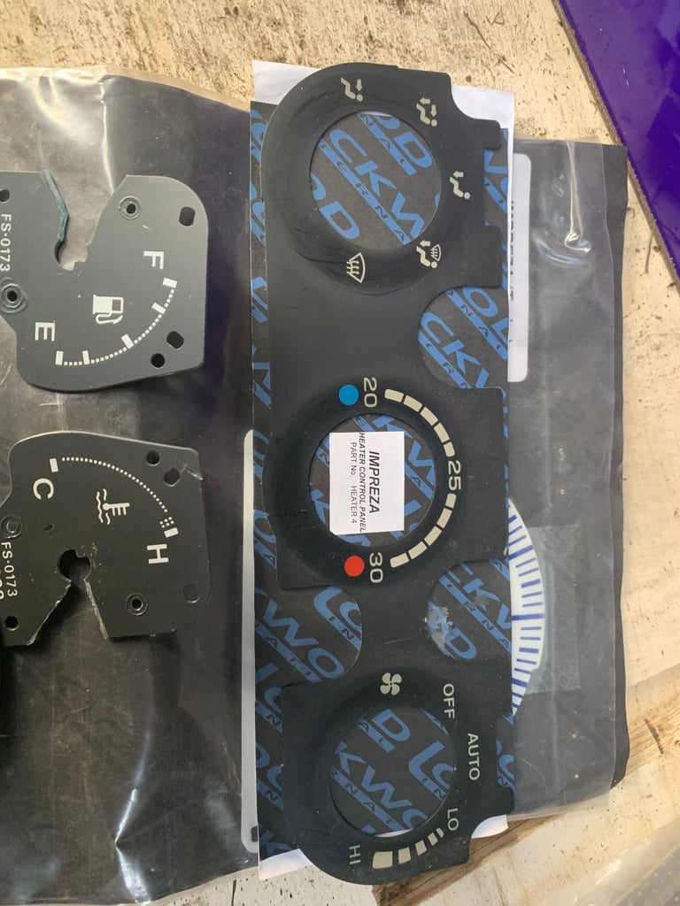 Subaru Impreza classic clock faces, 