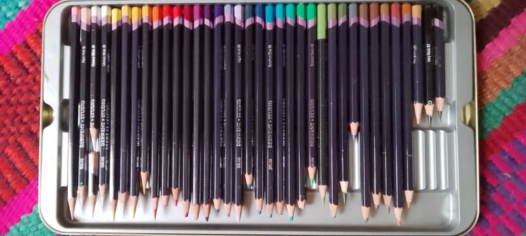 image for Derwent Studio 36 colour pencils in metal tin