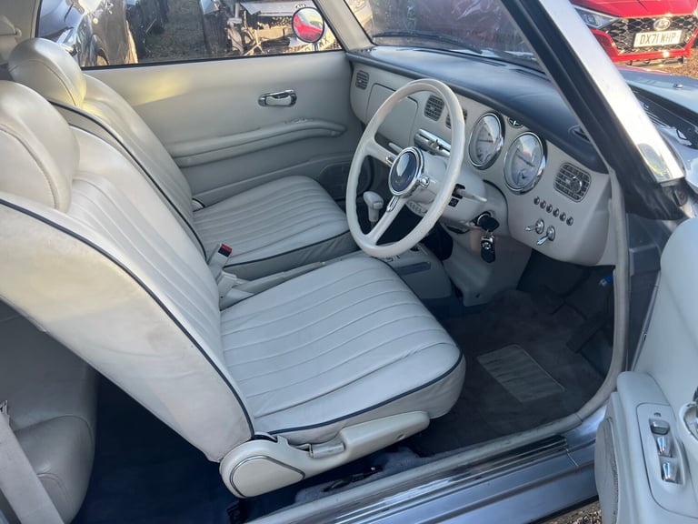 1991 NISSAN FIGARO CONVERTIBLE SILVER AUTOMATIC PETROL SALVAGE DAMAGED REPAI CAT