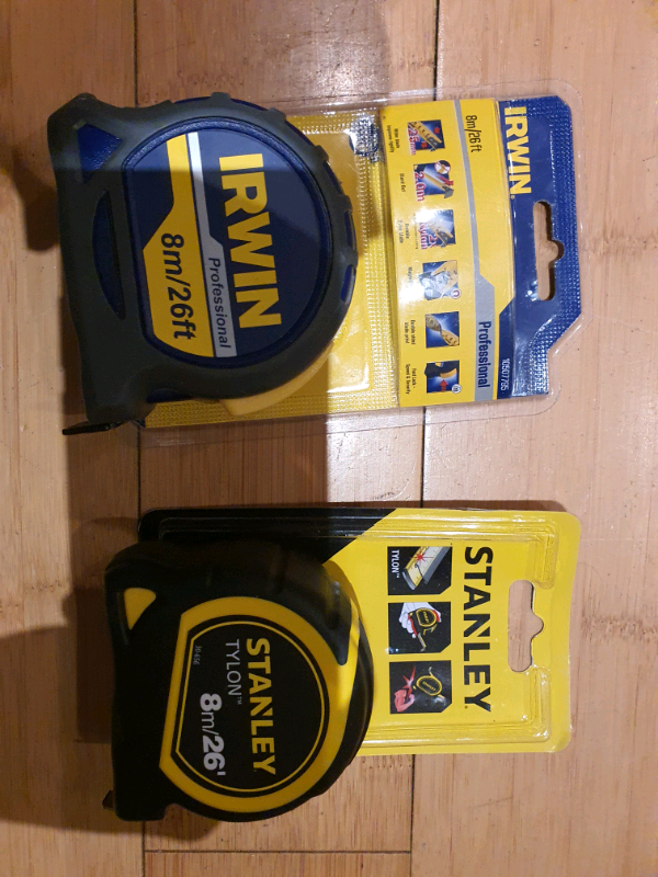 £8 or 2 for £15 tape measure stanley irwin
