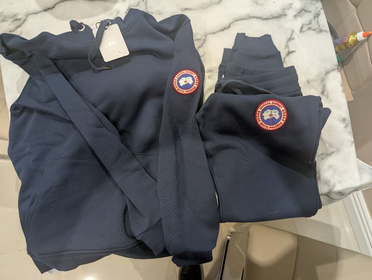 Navy Canada Goose Tracksuit 