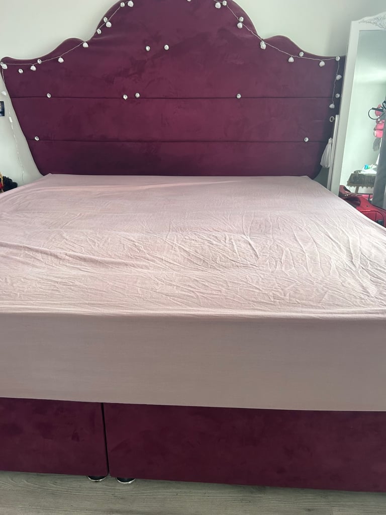 Super king bed with storage high quality 