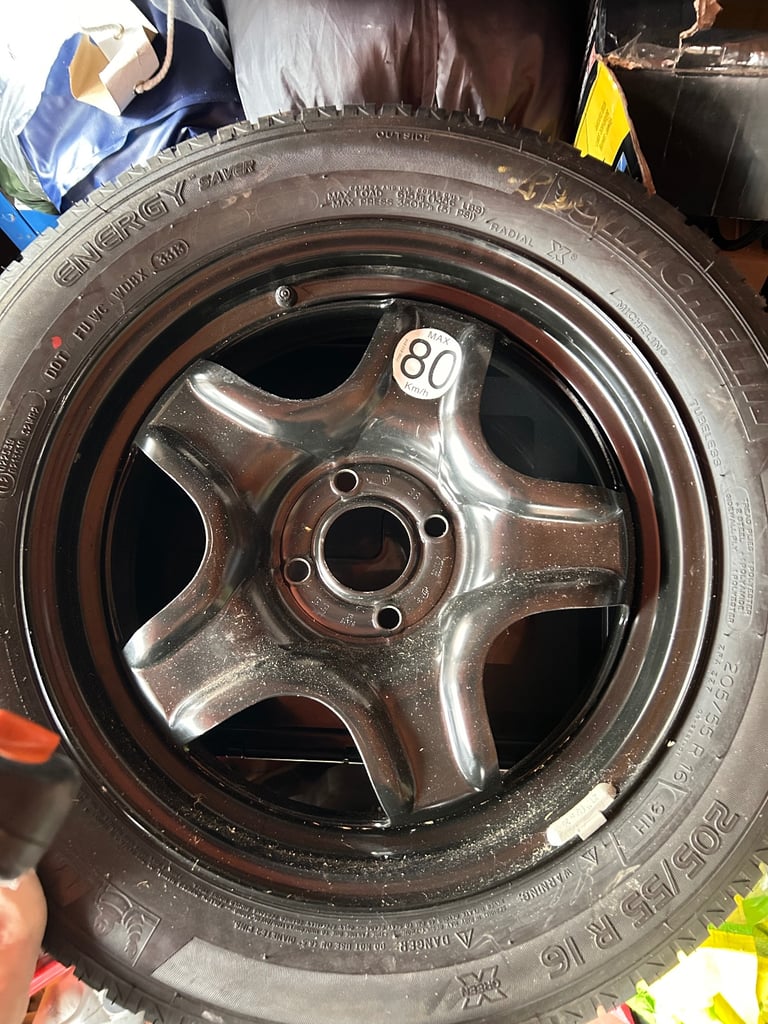 image for 205 55 16 Michelin tyre and steel rim
