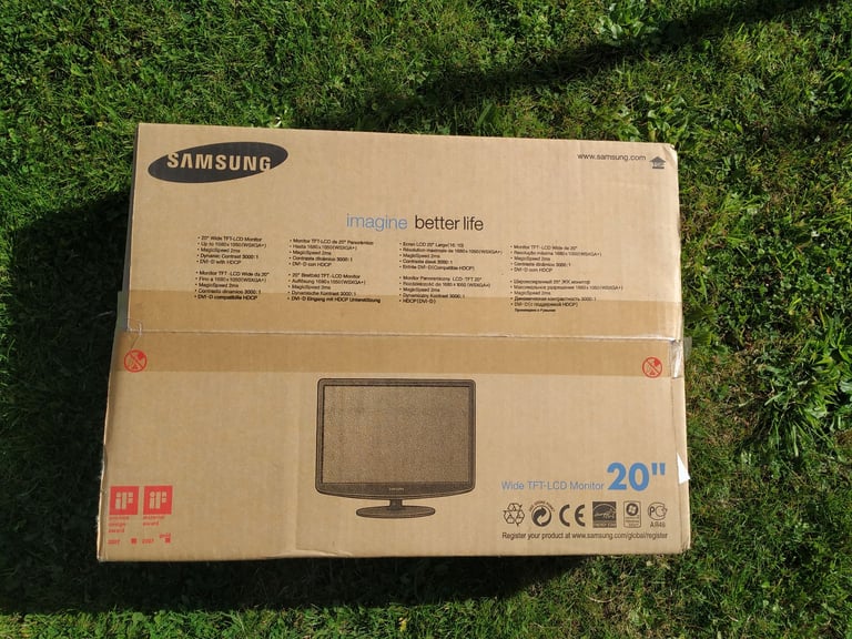Samsung Monitor, 20 inch, RGB and DVI