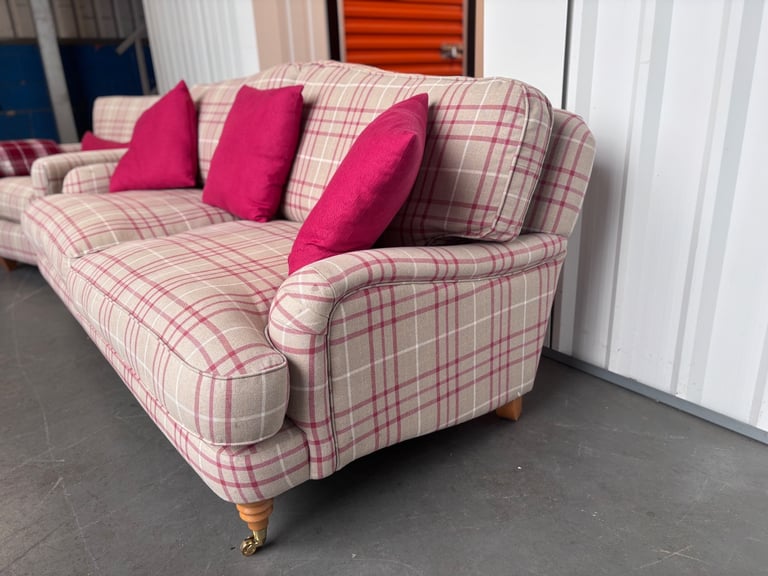 Laura Ashley large 3 seater sofa and chair ! Immaculate condition!