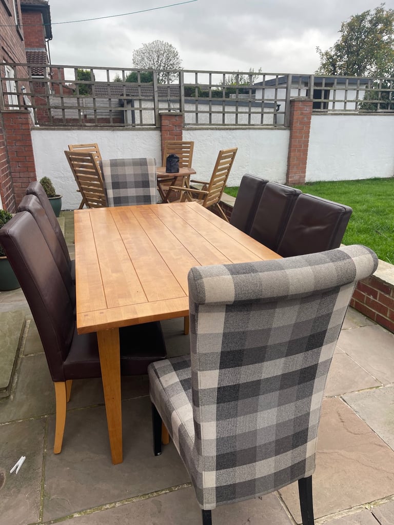 image for Next Solid Oak Table and  Chairs