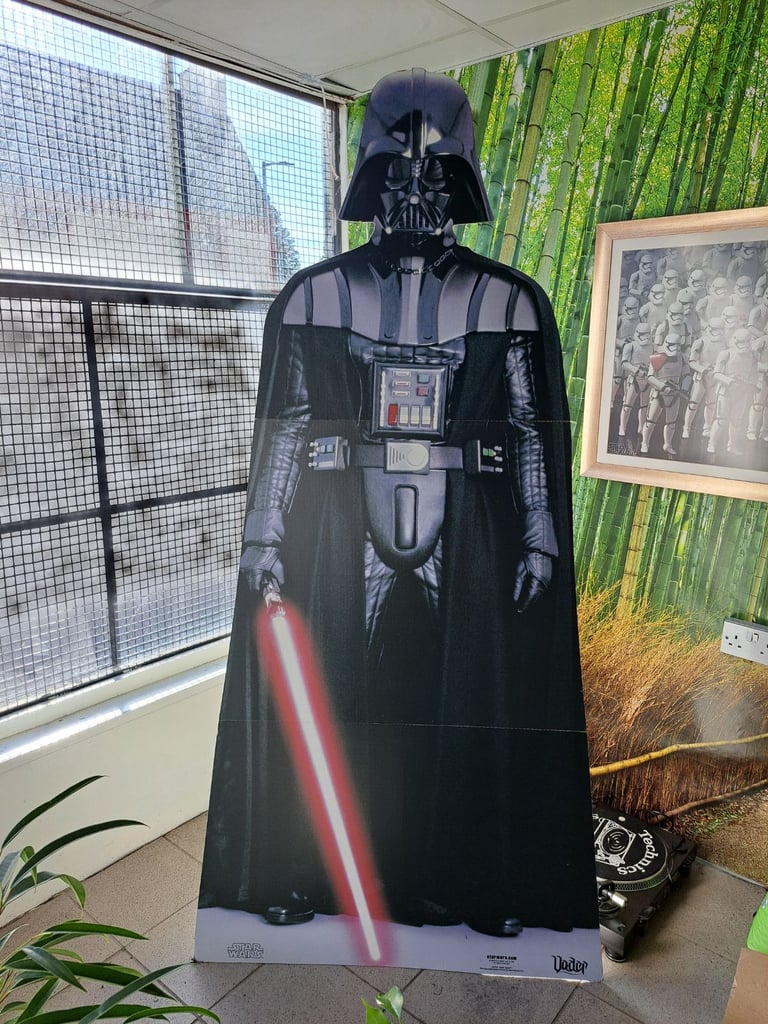 Four life size  star wars figures 