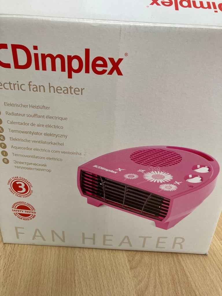 Dimplex pink 2kw electric fan heater