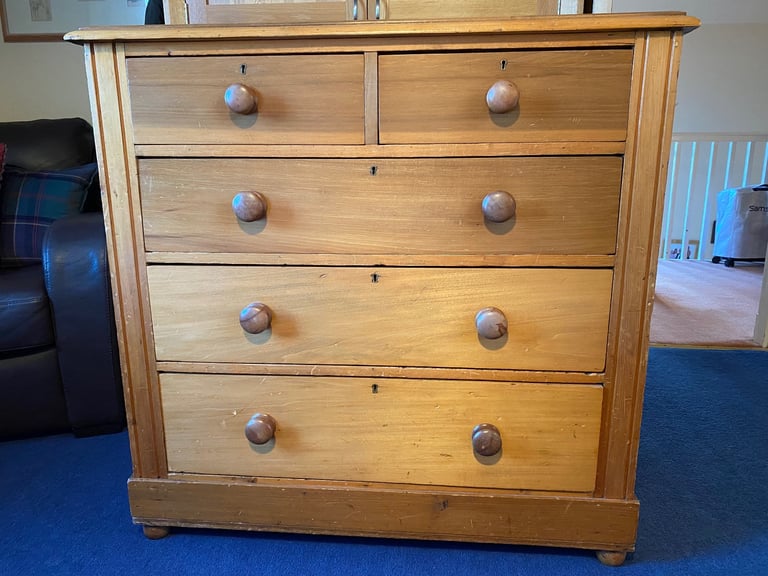 image for Antique Pine Chest of Drawers