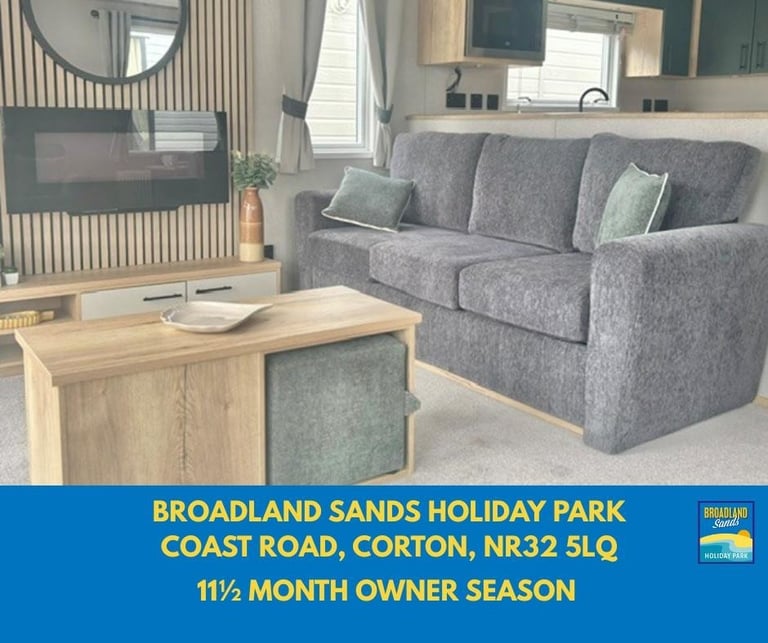 image for BRAND NEW STATIC CARAVAN FOR SALE AT BROADLAND SANDS HOLIDAY PARK 
