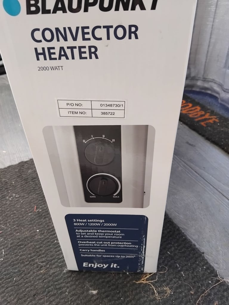 BLAUPUNKT 2000WATT CONVECTOR HEATER BRAND NEW .