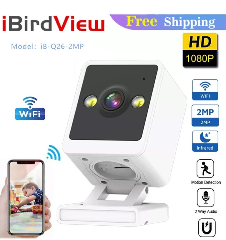 image for 2025 Wifi Smart Camera 2MP 1080P HD IP Night Vision Home Security 2way Audio NEW