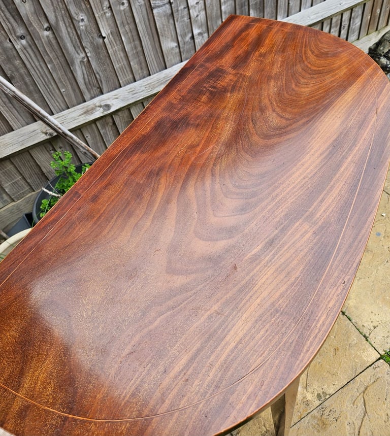 Georgian Mahogany Antique"D" Shaped Card Table Circa 1800
