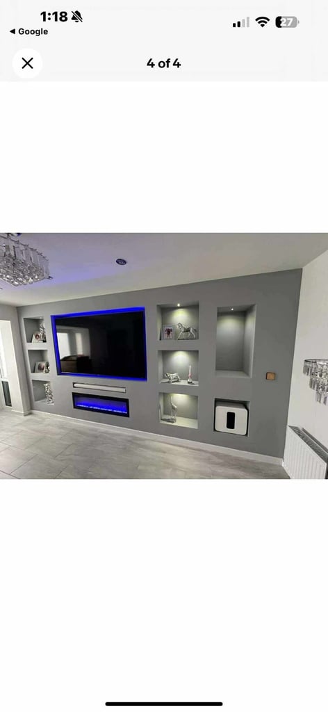 Media wall TV stands