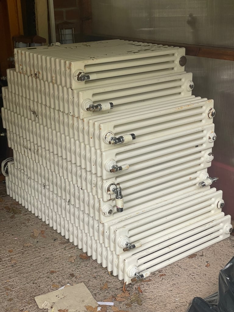image for 4 column white radiators  8 available 