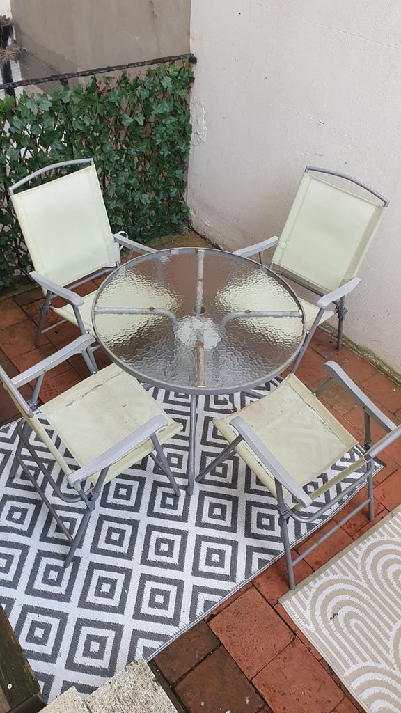 Garden table and chairs