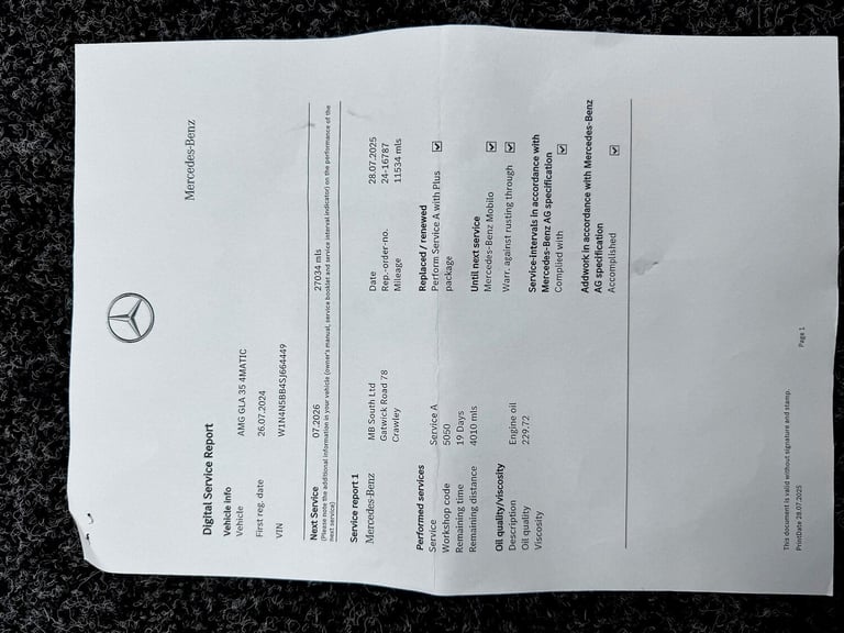 2024 Mercedes-Benz GLA 2.0 GLA35 MHEV AMG (Premium) 8G-DCT 4MATIC Euro 6 (s/s) 5dr HATCHBACK Petr...