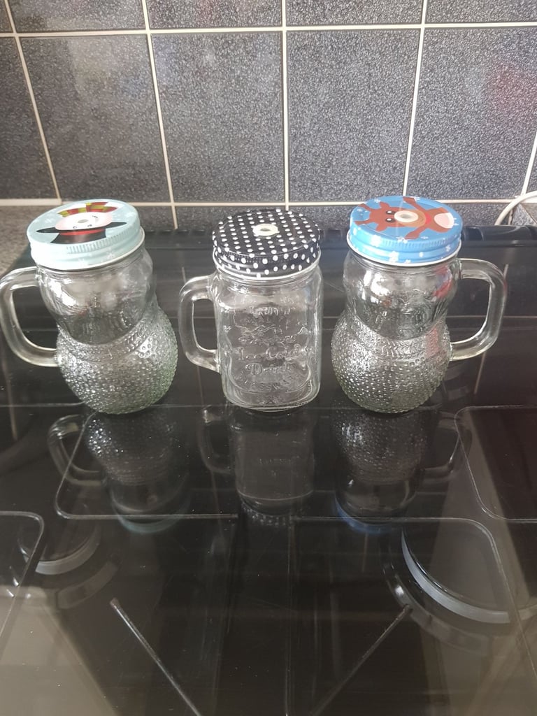 Glass Drinking Jar With Lid For Straw