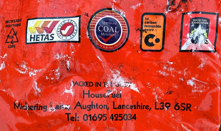 HouseFuel 25kg Bags Smokeless Ovals Coal £12.50 each 2 Available - Open Fires Stoves Heaters Cookers