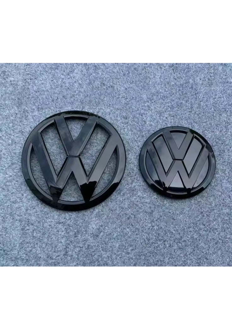 image for Volkswagen Caravelle T5 2011 to 2015 ABS Gloss Black Front Grille & Trunk Badge