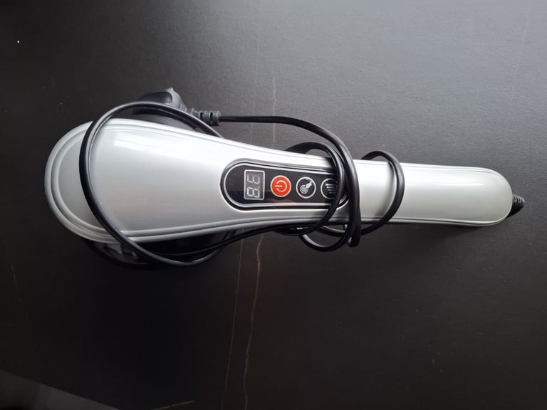 image for Electric Handheld Massager Deep Tissue, Portable Muscle Body Hand Massager with 4 Massage Heads