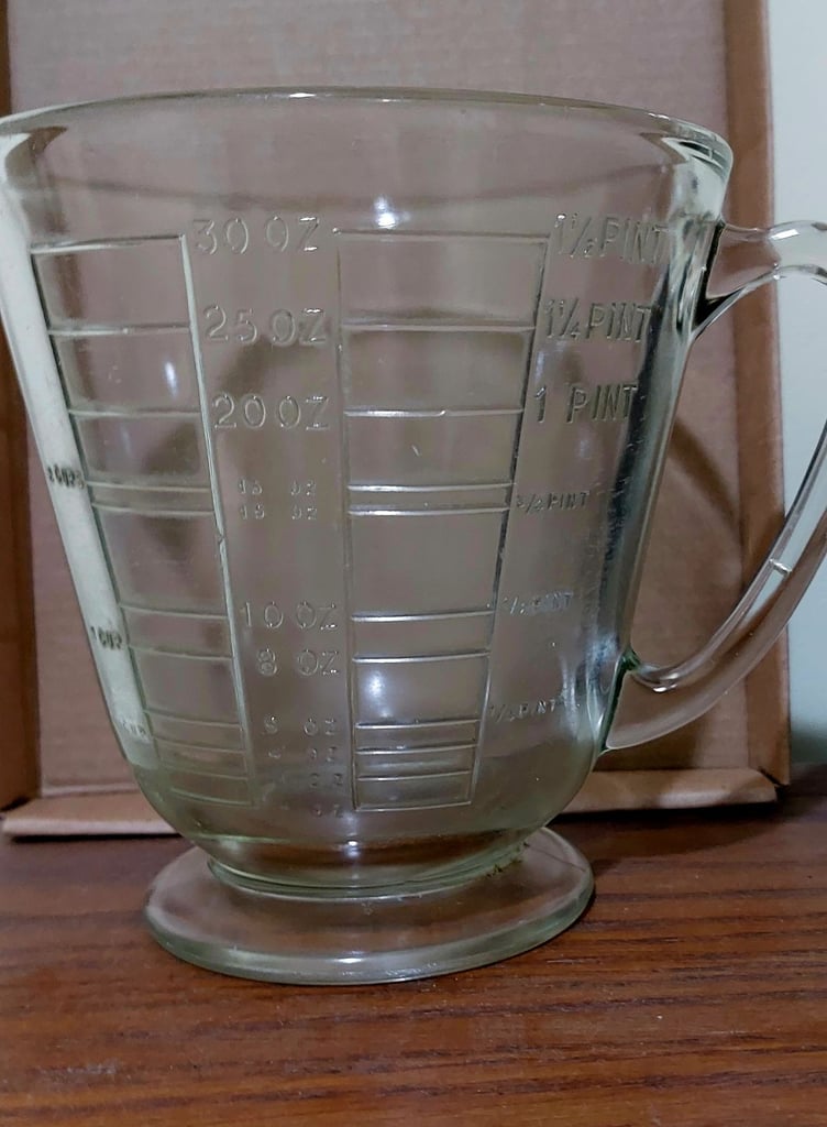 image for Vintage Glass Measuring Jug