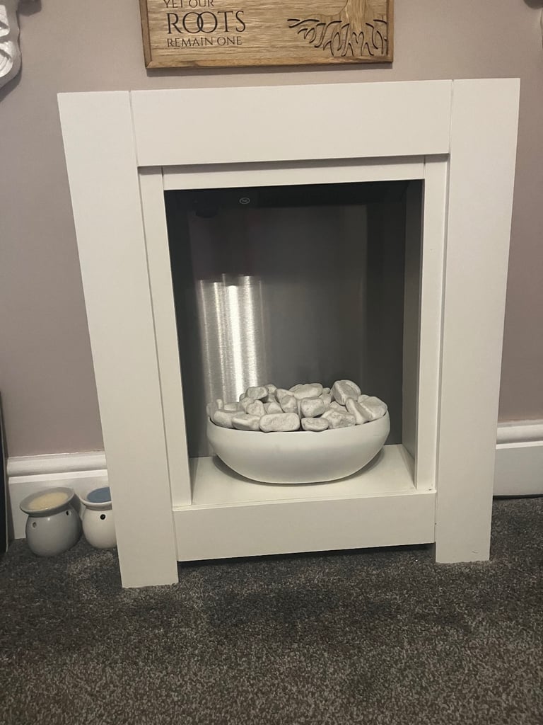 image for White light up electric fire