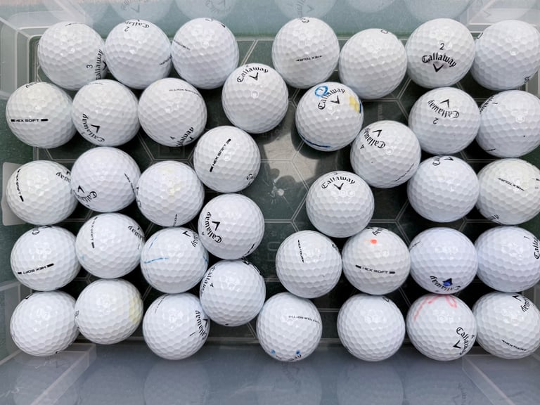 image for 38 Callaway HEX Soft/Tour Golf Balls - Good Condition