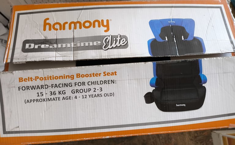 Harmony Dreamtime Elite High Back Car Booster Seat 15Kg - 36Kg Ages 4-12