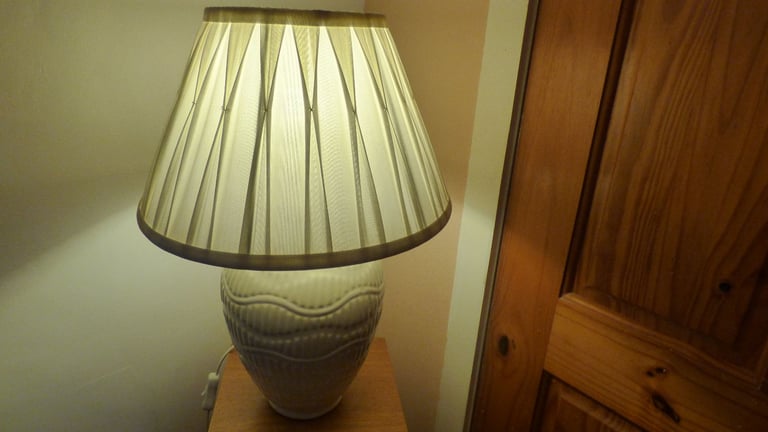 Beautiful Cream Ceramic Table Lamp