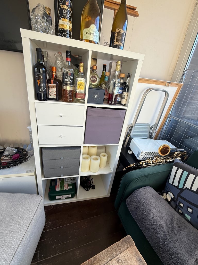 image for White Storage Shelf Unit – £40 