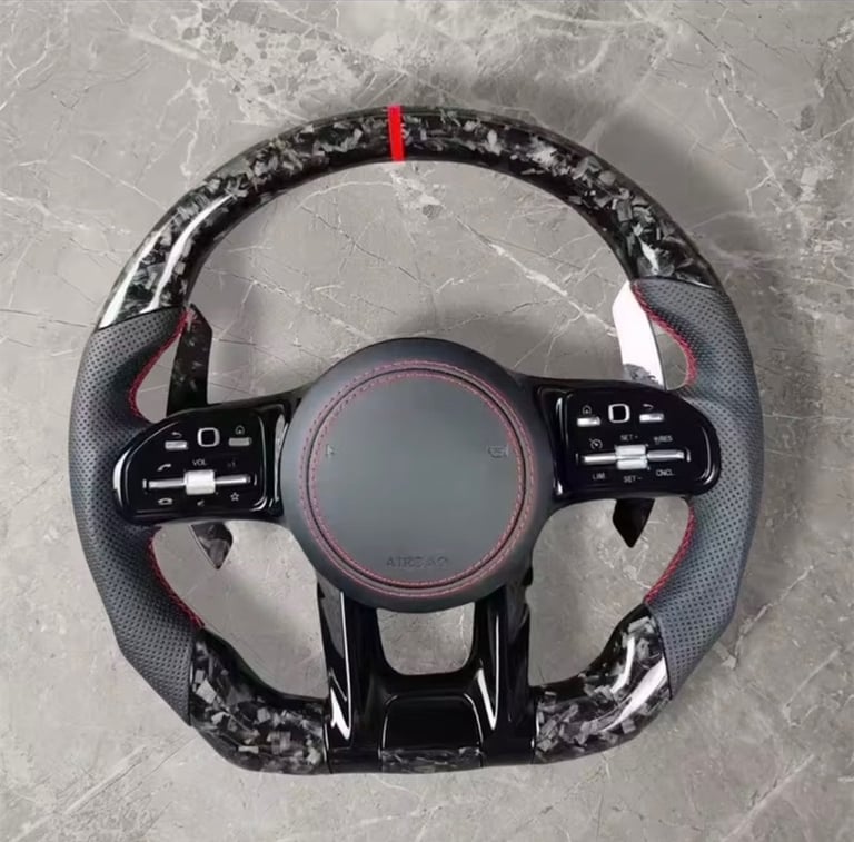 Snowzone by Montaro co - custom forged carbon steering wheel for Mercedes