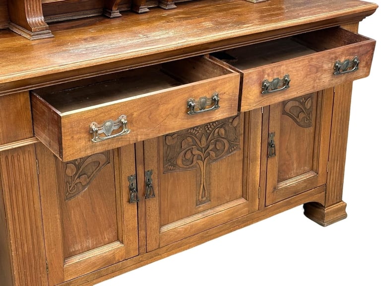 Arts & Crafts Mirrored Sideboard