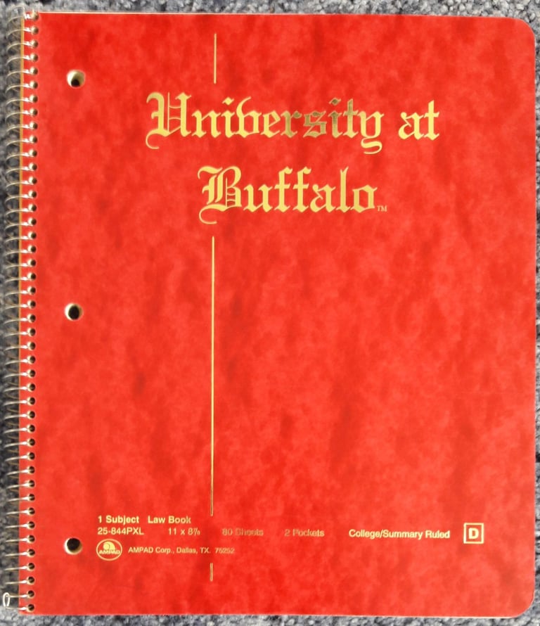 Notebook – University of Buffalo - BRAND NEW UNUSED – post or collect