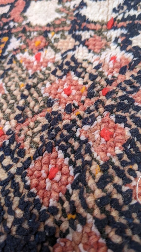 vintage moroccan rug 152 x 116 cm