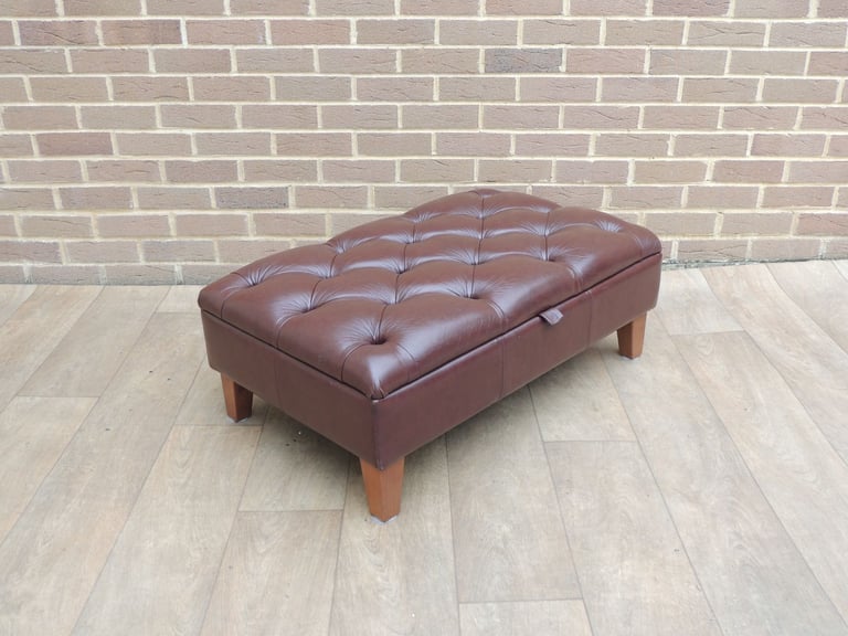 M&S Chesterfield Storage Footstool (UK Delivery)
