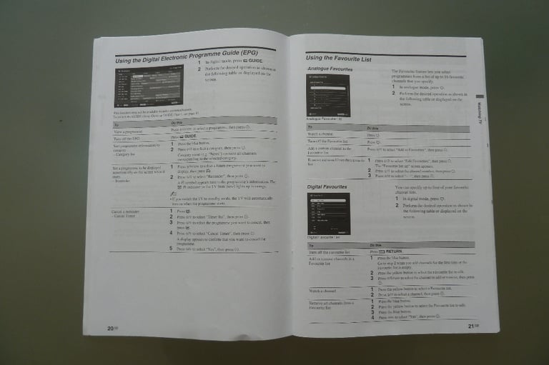 Sony Bravia Instruction Manual