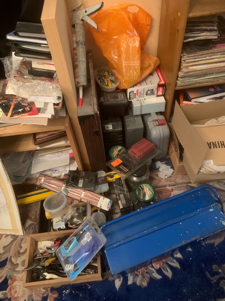 image for Various tools for sale - spanners, drills, screw parts, toolbox