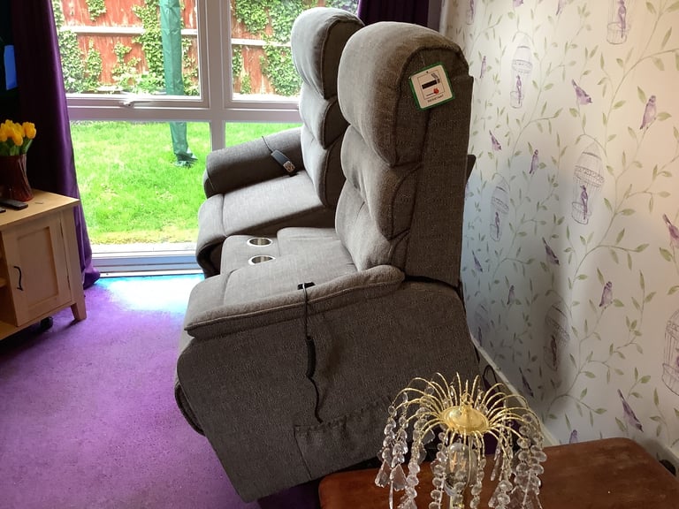 image for Double electric rise and recliner armchair 