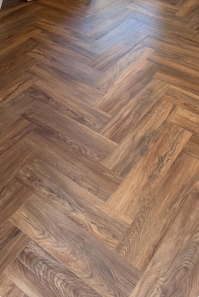 image for Herringbone oak luxury vinyl planks