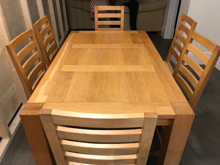 Solid oak dining table for Sale Dining Tables Chairs Gumtree