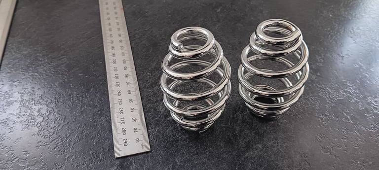 Motorbike Bobber Seat Springs Chrome.