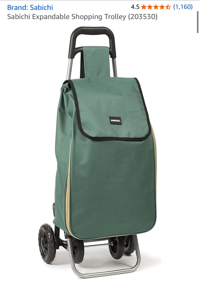 Sabichi Expandable Shopping Trolley