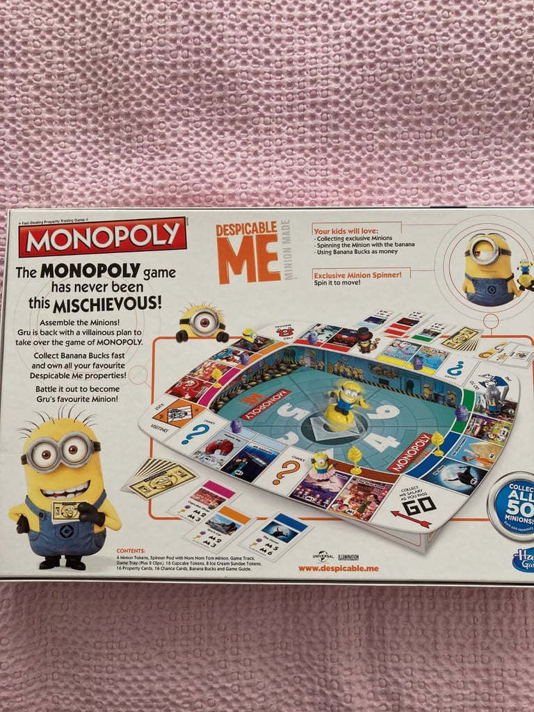 Kids Minions Monopoly Board Game