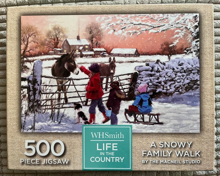 image for WH Smith Life in the Country 500 Piece Jigsaw - Used